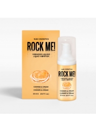 Жидкий вибратор Nuei Rock Me! с ароматом печенья и сливок - 20 мл. - Nuei cosmetics - купить с доставкой в Сергиевом Посаде