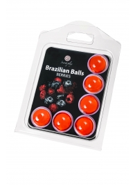 Набор из 6 шариков с массажным маслом Brazilian Balls с ароматом ягод - Secret Play - купить с доставкой в Сергиевом Посаде