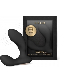 Черный вибростимулятор простаты Hugo 2 - Lelo - в Сергиевом Посаде купить с доставкой