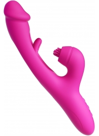 Розовый вибратор-кролик G Spot Ultra - 26,5 см. - Amovibe