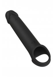 Черная насадка-удлинитель с вибрацией Vibrating Extender With Remote - Dream Toys - в Сергиевом Посаде купить с доставкой