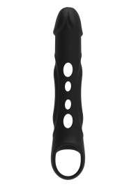 Черная насадка-удлинитель Vibrating Extender With Remote с вибрацией - Dream Toys - в Сергиевом Посаде купить с доставкой