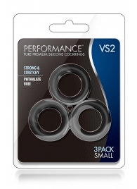 Набор из 3 черных эрекционных колец Black Small Penis Rings - Blush Novelties - в Сергиевом Посаде купить с доставкой