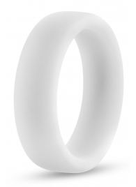 Белое люминесцентное эрекционное кольцо Silicone Glo Cock Ring - Blush Novelties - в Сергиевом Посаде купить с доставкой