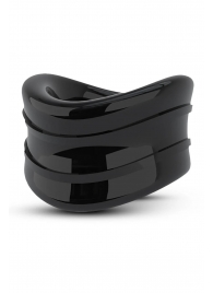 Черное эрекционное кольцо на мошонку Beef Ball Stretcher Snug - Blush Novelties - в Сергиевом Посаде купить с доставкой