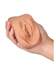Маструбатор-вагина с вибрацией Soft   Wet Renata Realistic Tan Masturbator - Blush Novelties - в Сергиевом Посаде купить с доставкой