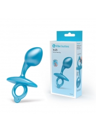 Голубая анальная пробка для массажа простаты Bulb Silicone Prostate Plug - 10,7 см. - b-Vibe - в Сергиевом Посаде купить с доставкой