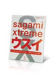 Ультратонкий презерватив Sagami Xtreme SUPERTHIN - 1 шт. - Sagami - купить с доставкой в Сергиевом Посаде