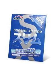 Презерватив Sagami Xtreme FEEL FIT 3D - 1 шт. - Sagami - купить с доставкой в Сергиевом Посаде