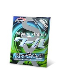 Презерватив Sagami Xtreme Mint с ароматом мяты - 1 шт. - Sagami - купить с доставкой в Сергиевом Посаде