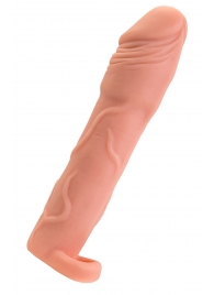 Телесная удлиняющая насадка с подхватом - 19 см. - ToyFa - в Сергиевом Посаде купить с доставкой