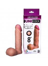 Фаллическая насадка для страпона UNICOCK 8  - 20 см. - LOVETOY (А-Полимер) - купить с доставкой в Сергиевом Посаде