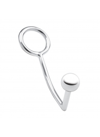 Кольцо на пенис с анальным стимулятором Stainless Steel Anal Hook   Cock Ring - BlueLine - в Сергиевом Посаде купить с доставкой
