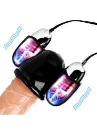 Черная стимулирующая насадка для головки полового члена Multi Speed Vibrating Penis Head Teaser - XR Brands - в Сергиевом Посаде купить с доставкой