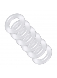Комплект из 6 прозрачных эрекционных колец Ring Master Custom Ball Stretcher Kit - XR Brands - в Сергиевом Посаде купить с доставкой
