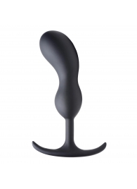 Черный массажер простаты с утяжелителями Premium Silicone Weighted Prostate Plug Large - 18,8 см. - XR Brands - в Сергиевом Посаде купить с доставкой