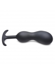 Черный массажер простаты с утяжелителями Premium Silicone Weighted Prostate Plug XL - 20,8 см. - XR Brands - в Сергиевом Посаде купить с доставкой