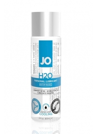 Охлаждающий лубрикант на водной основе JO Personal Lubricant H2O COOLING - 60 мл. - System JO - купить с доставкой в Сергиевом Посаде