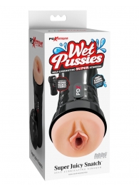Мастурбатор-вагина в колбе Super Juicy Snatch - Pipedream - в Сергиевом Посаде купить с доставкой