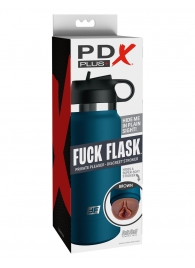 Смуглый мастурбатор-вагина в синей колбе F*ck Flask - Pipedream - в Сергиевом Посаде купить с доставкой