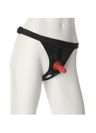 Трусики со штырьком для фиксации насадок Ultra Harness with Plug - Doc Johnson - купить с доставкой в Сергиевом Посаде