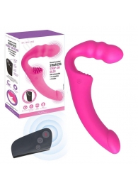 Розовый безремневой страпон Straples Strap-On Dildo - Erokay - купить с доставкой в Сергиевом Посаде