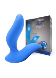 Синий вибромассажер простаты 3,5’’ Curve P-spot Massager - 12 см. - Erokay - в Сергиевом Посаде купить с доставкой