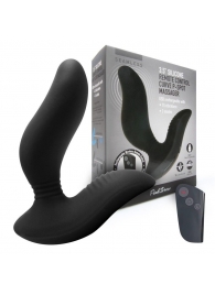 Черный вибромассажер простаты 3,5’’ Remote Control Curve P-spot Massager - 12 см. - Erokay - в Сергиевом Посаде купить с доставкой