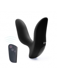 Черный вибромассажер простаты 3,5’’ Remote Control Curve P-spot Massager - 12 см. - Erokay - в Сергиевом Посаде купить с доставкой