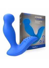 Синий вибромассажер простаты 3,5’’ P-spot Massager - 12,5 см. - Erokay - в Сергиевом Посаде купить с доставкой