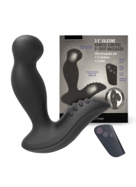 Черный вибромассажер простаты 3,5’’ Remote Control P-spot Massager - 12,5 см. - Erokay - в Сергиевом Посаде купить с доставкой