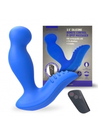 Синий вибромассажер простаты 3,5’’ Remote Control P-spot Massager - 12,5 см. - Erokay - в Сергиевом Посаде купить с доставкой