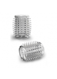 Прозрачная насадка с шипами STAY HARD COCK SLEEVE 01 CLEAR - Blush Novelties - в Сергиевом Посаде купить с доставкой