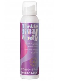 Массажная хрустящая пенка Tickle My Body Fresh Mint с ароматом мяты - 150 мл. - Love to Love - купить с доставкой в Сергиевом Посаде