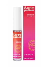 Возбуждающий блеск для губ Love Potion - 8 мл. - Love to Love - купить с доставкой в Сергиевом Посаде