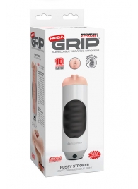 Мастурбатор-вагина Extreme Toyz Mega Grip Vibrating Stroker Mouth - Pipedream - в Сергиевом Посаде купить с доставкой