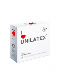 Ультратонкие презервативы Unilatex Ultra Thin - 3 шт. - Unilatex - купить с доставкой в Сергиевом Посаде