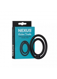Черное двойное эрекционное кольцо Nexus Enduro Double - Nexus Range - в Сергиевом Посаде купить с доставкой
