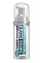 Очищающая пенка для игрушек и тела Toy   Body Cleaner Foamer - 47 мл. - Swiss navy - купить с доставкой в Сергиевом Посаде