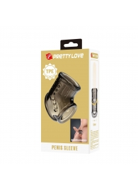 Дымчатая насадка на пенис и мошонку - Baile - в Сергиевом Посаде купить с доставкой