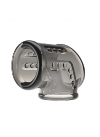 Дымчатая насадка на пенис и мошонку - Baile - в Сергиевом Посаде купить с доставкой