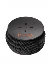 Черная веревка для шибари на катушке - 5 м. - Pecado - купить с доставкой в Сергиевом Посаде