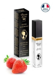 Стимулирующий блеск для губ со вкусом клубники - 7 мл. - Plaisir Secret - купить с доставкой в Сергиевом Посаде