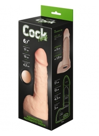 Телесный фаллоудлинитель с мошонкой Cock Next - 17 см. - LOVETOY (А-Полимер) - в Сергиевом Посаде купить с доставкой