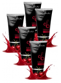 Набор из 5 съедобных лубрикантов JUJU со вкусом вишни - JuJu - купить с доставкой в Сергиевом Посаде