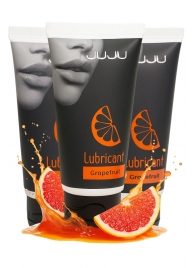 Набор из 3 съедобных лубрикантов JUJU со вкусом грейпфрута - JuJu - купить с доставкой в Сергиевом Посаде