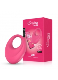 Розовое интерактивное эрекционное виброкольцо Leo - Easy toys - в Сергиевом Посаде купить с доставкой