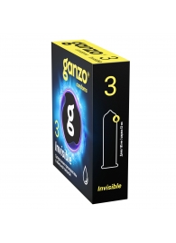 Супертонкие презервативы Ganzo Invisible - 3 шт. - Ganzo - купить с доставкой в Сергиевом Посаде
