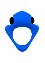 Синее эрекционное кольцо Wooomy Tribeс с вибрацией - Adrien Lastic - в Сергиевом Посаде купить с доставкой