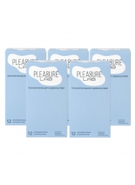 Набор из 5 упаковок ультратонких презервативов Pleasure Lab (по 12 шт.) - Pleasure Lab - купить с доставкой в Сергиевом Посаде